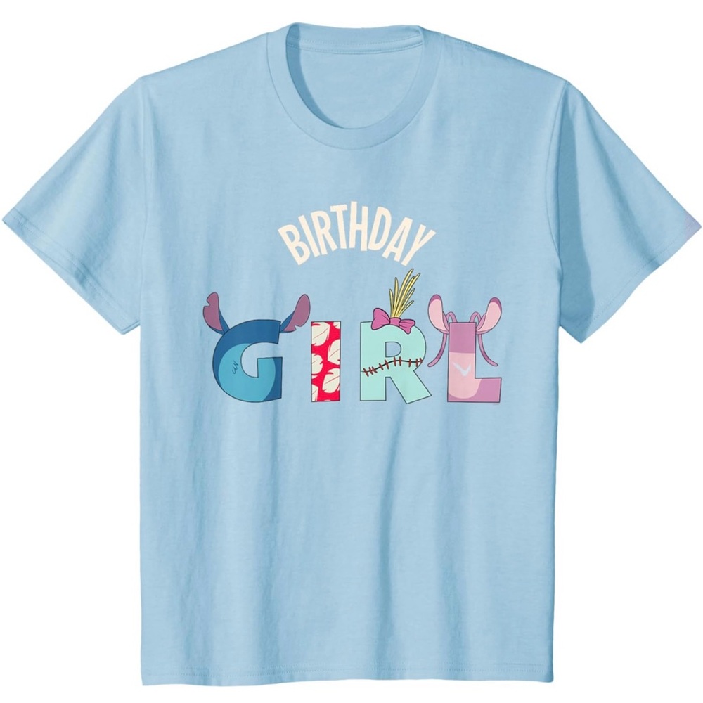 ⭐️HP⭐️Disney|Lilo & Stitch “Birthday Girl” Party T-shirt
